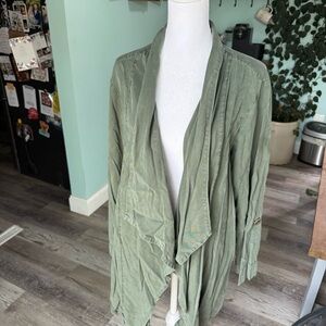 Sanctuary Olive Green Women's Drape Jacket Size Medium Military Green